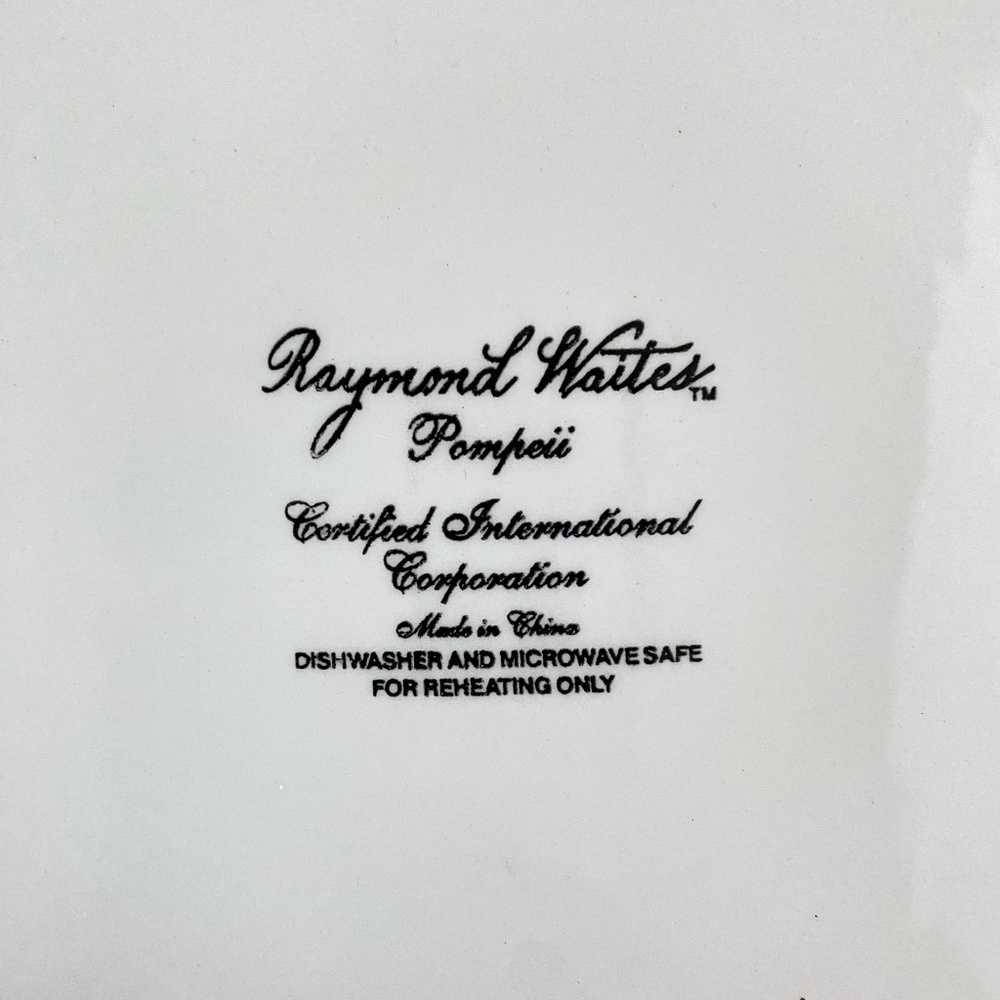 RAYMOND WAITES POMPEII Salad Dessert Plates Set of 2 by Certified International - Picture 9 of 14
